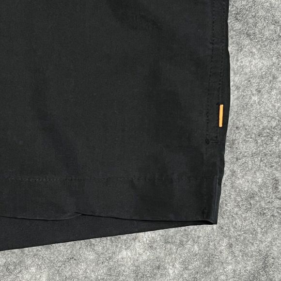 Quiksilver Floral Button Up Shirt Men's L Black Embroidered Short Sleeve Modal - Picture 15 of 17